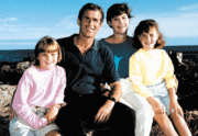 George W. Bush and Laura Bush with their daughters Jenna and Barbara, 1990