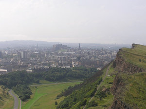 Edinburgh viewed from . See also this picture for a panoramic view from  towards .