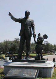 The Partners statue at The Magic Kingdom in Walt Disney World.