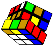 Rubik's Cube on a diagonal tilt
