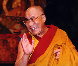 The , Tenzin Gyatso (born 1935) 