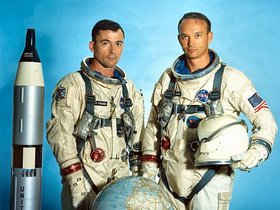 Gemini 10 crew portrait (L-R: Young, Collins)