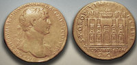 Coin showing the Forum of Trajan