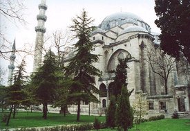 The  (Sleymaniye Camii) in  was built on the order of sultan  by the great  architect  in 