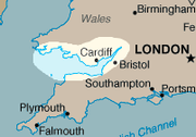 Location of Bristol channel