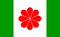 Proposed flag, widely accepted in the independence movement, for the proposed Republic of Taiwan