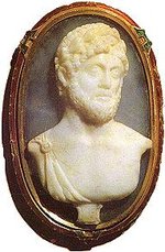 Onyx cameo portrait of Hadrian