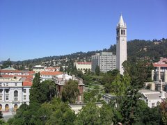 View of campus looking north, with Evans Hall and  on the right. South Hall is the brick building in the center.