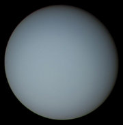 Uranus viewed from 18 million kilometers